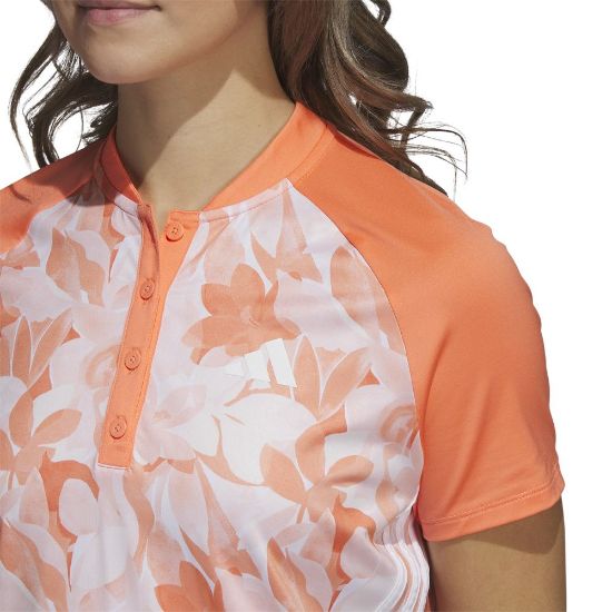 Picture of adidas Ladies Floral Golf Polo Shirt