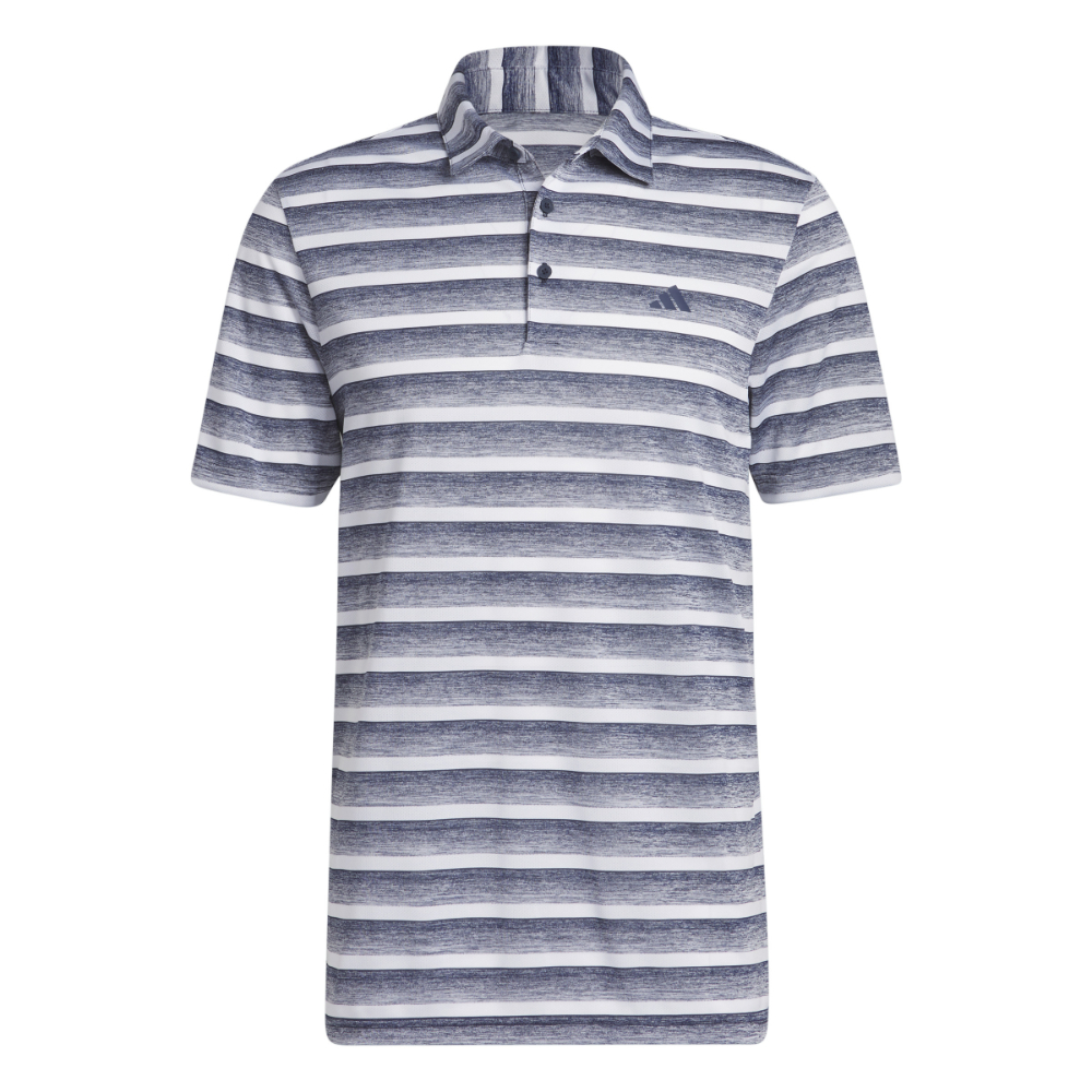 adidas Men's 2 Colour Stripe Golf Polo Shirt