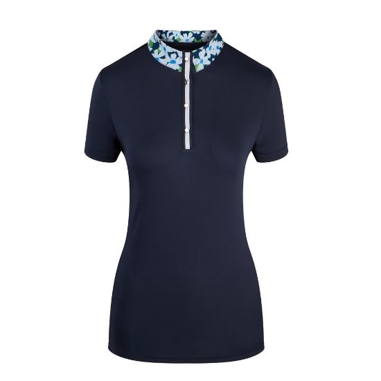 Picture of Swing Out Sister Ladies Clarissa Cap Sleeve Golf Polo Shirt