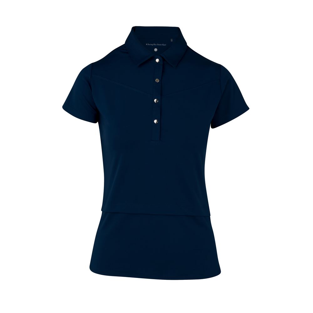 Swing Out Sister Ladies Amelie Cap Sleeve Golf Polo Shirt