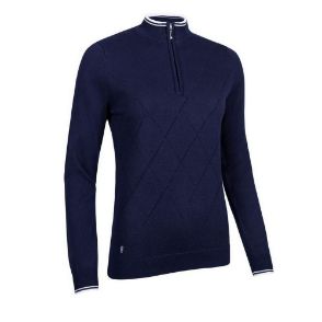 Picture of Glenmuir Ladies Molly Zip Neck Golf Sweater