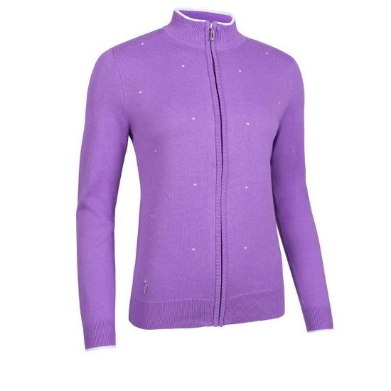 Picture of Glenmuir Ladies April Full Zip Golf Sweater