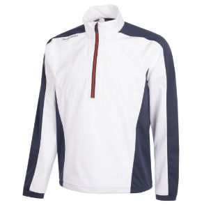 Galvin Green Men's Lawrence 1/2 Zip White Golf Jacket Front View