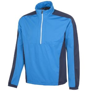 Galvin Green Men's Lawrence 1/2 Zip Blue Golf Jacket Front View