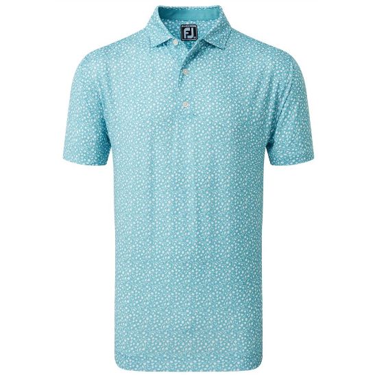 Picture of FootJoy Men's Tossed Tulips Golf Polo Shirt