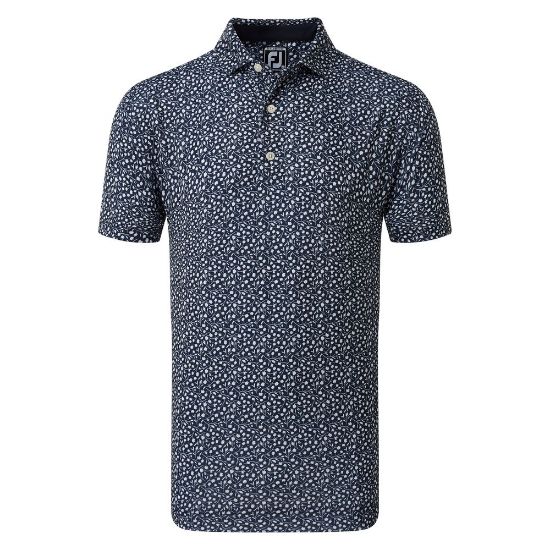 Picture of FootJoy Men's Tossed Tulips Golf Polo Shirt