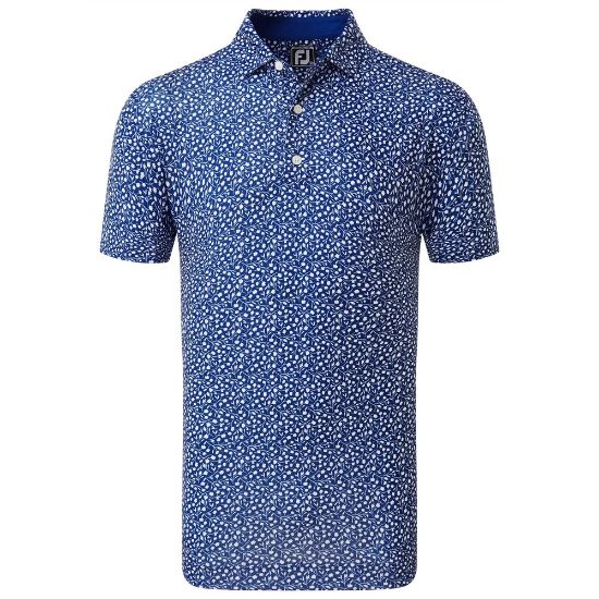 Picture of FootJoy Men's Tossed Tulips Golf Polo Shirt