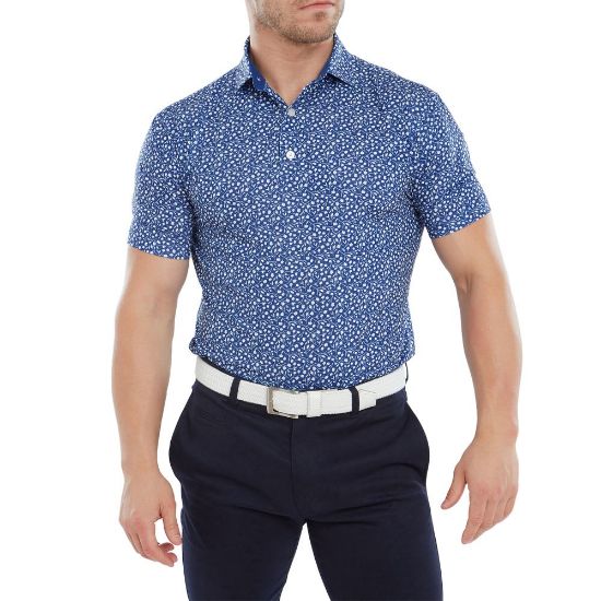 Picture of FootJoy Men's Tossed Tulips Golf Polo Shirt