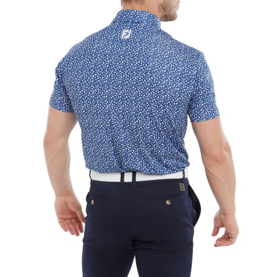 Picture of FootJoy Men's Tossed Tulips Golf Polo Shirt