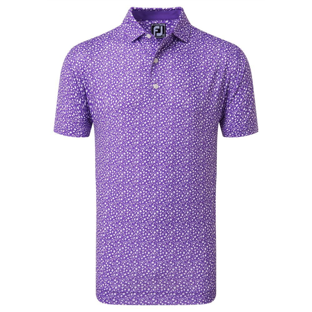 FootJoy Men's Tossed Tulips Golf Polo Shirt
