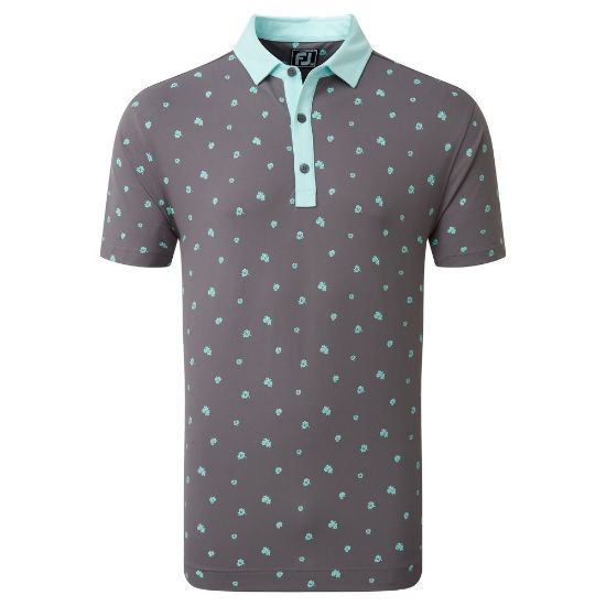 Picture of FootJoy Men's Scattered Floral Golf Polo Shirt