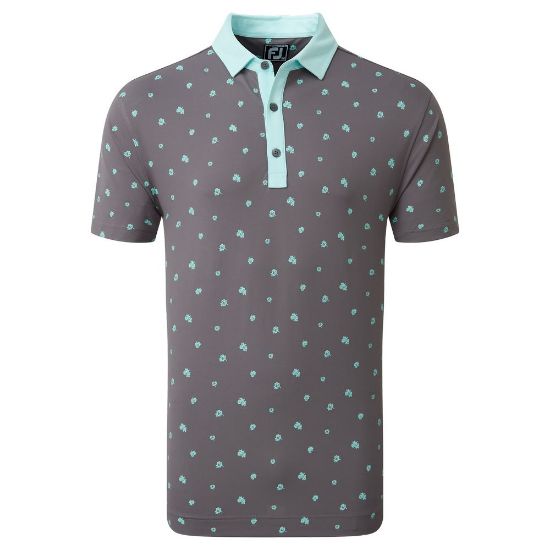 Picture of FootJoy Men's Scattered Floral Golf Polo Shirt