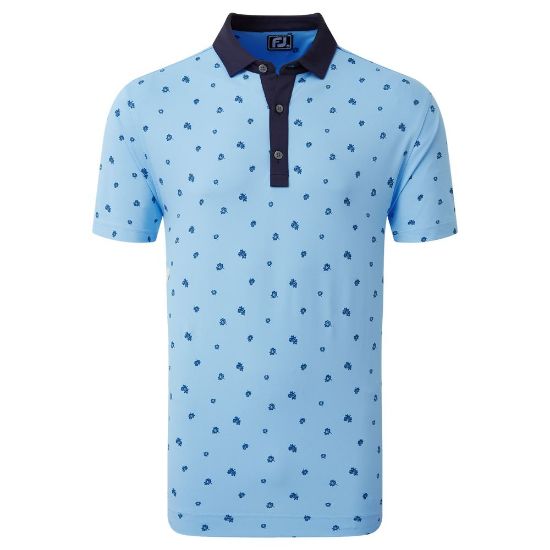 Picture of FootJoy Men's Scattered Floral Golf Polo Shirt