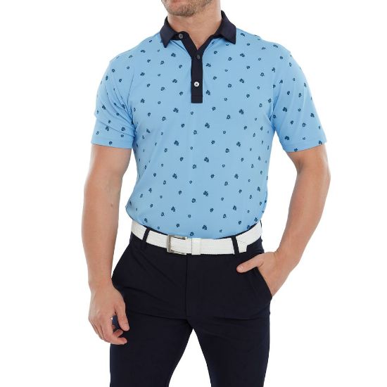 Picture of FootJoy Men's Scattered Floral Golf Polo Shirt