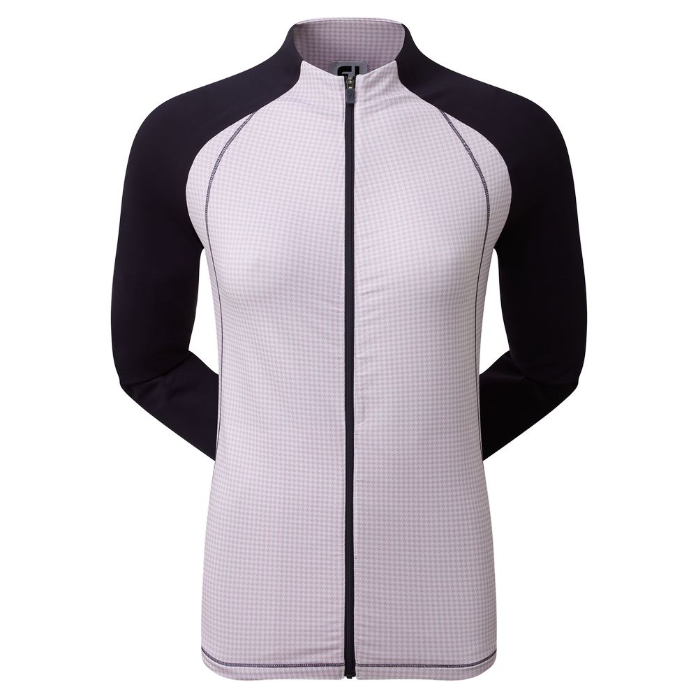 FootJoy Ladies Houndstooth Printed Golf Midlayer