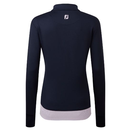 Picture of FootJoy Ladies Full Zip Knit Colour Block Golf Midlayer