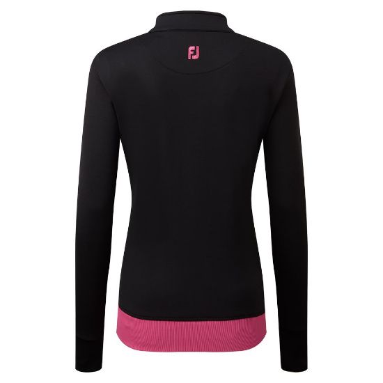 Picture of FootJoy Ladies Full Zip Knit Colour Block Golf Midlayer