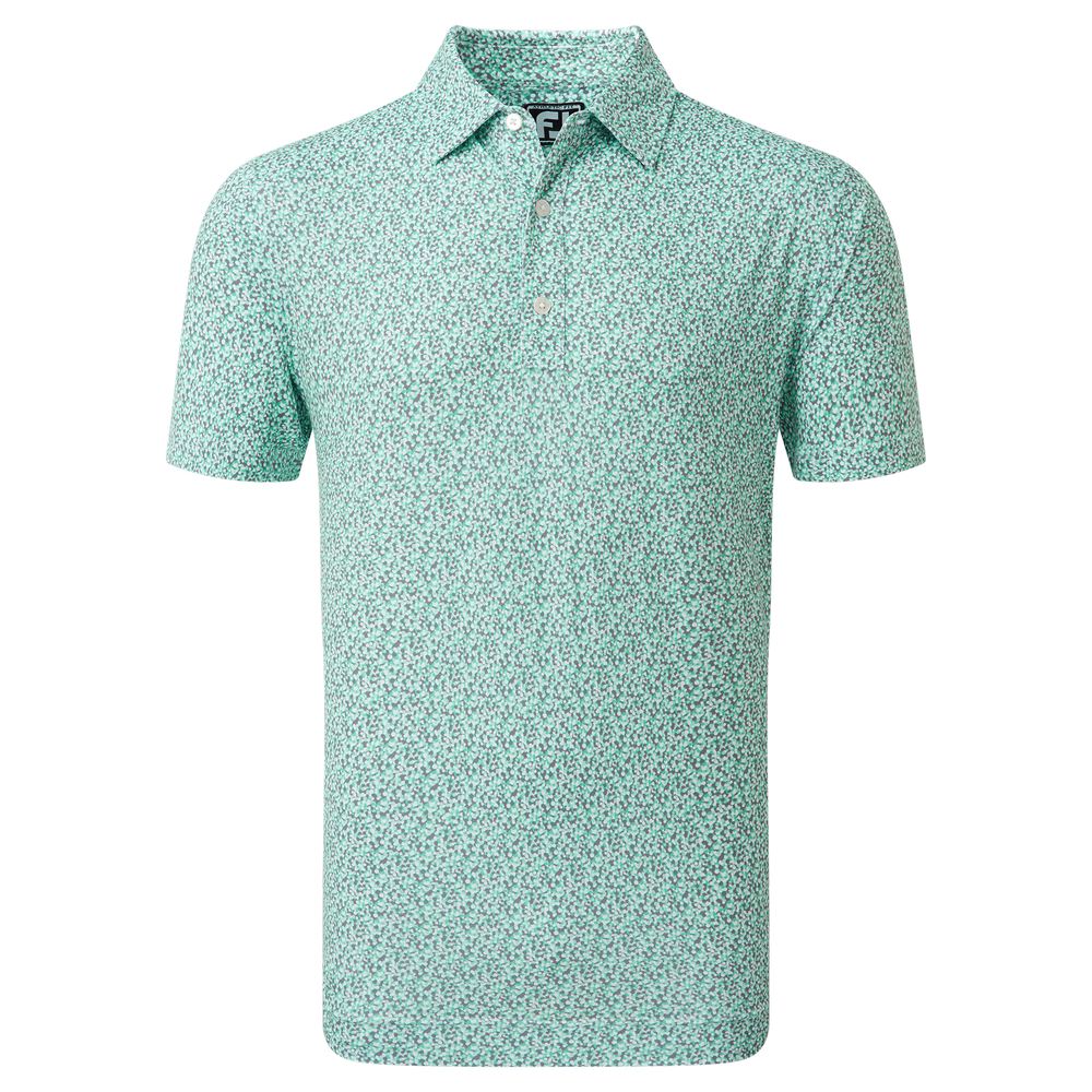 FootJoy Men's Confetti Print Pique Golf Polo Shirt