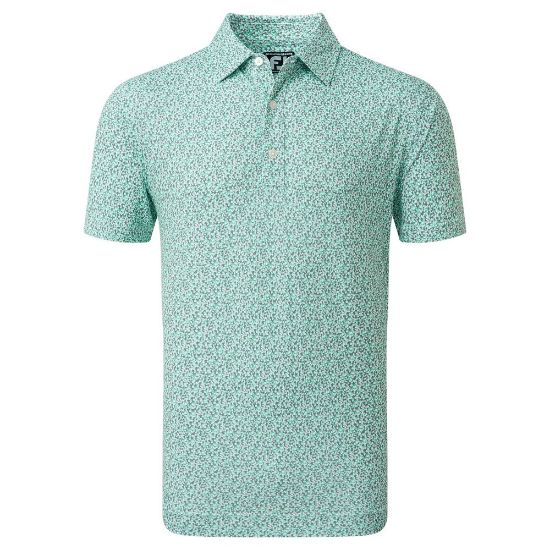 Picture of FootJoy Men's Confetti Print Pique Golf Polo Shirt