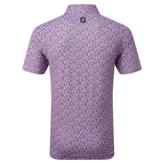 Picture of FootJoy Men's Confetti Print Pique Golf Polo Shirt