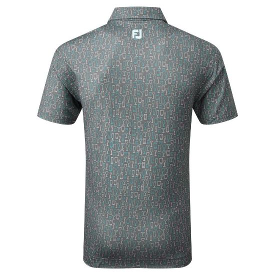 Picture of FootJoy Men's Glass Print Golf Polo Shirt