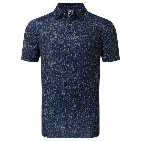 Picture of FootJoy Men's Glass Print Golf Polo Shirt