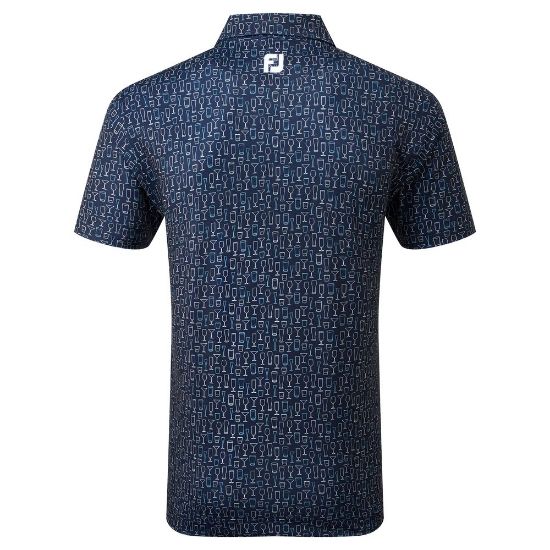 Picture of FootJoy Men's Glass Print Golf Polo Shirt