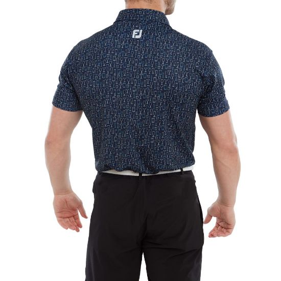 Picture of FootJoy Men's Glass Print Golf Polo Shirt