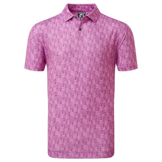 Picture of FootJoy Men's Glass Print Golf Polo Shirt