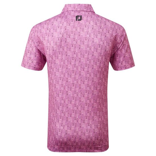 Picture of FootJoy Men's Glass Print Golf Polo Shirt