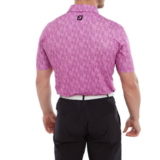 Picture of FootJoy Men's Glass Print Golf Polo Shirt
