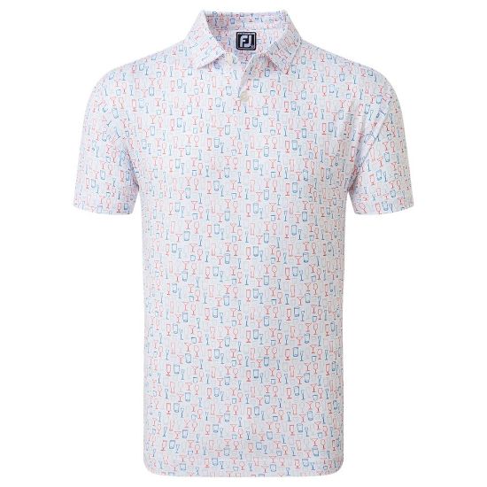 Picture of FootJoy Men's Glass Print Golf Polo Shirt