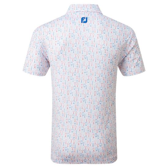 Picture of FootJoy Men's Glass Print Golf Polo Shirt