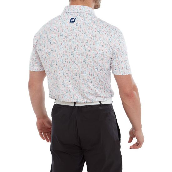 Picture of FootJoy Men's Glass Print Golf Polo Shirt