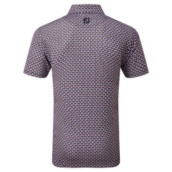 FootJoy Men's Half Moon Geo Polo | Foremost Golf | Foremost Golf