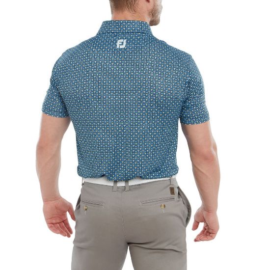 Picture of FootJoy Men's Half Moon Geo Golf Polo Shirt