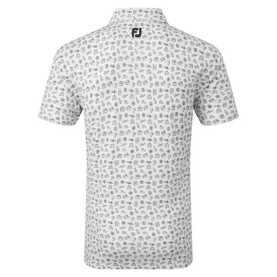 Picture of FootJoy Men's Travel Print Golf Polo Shirt