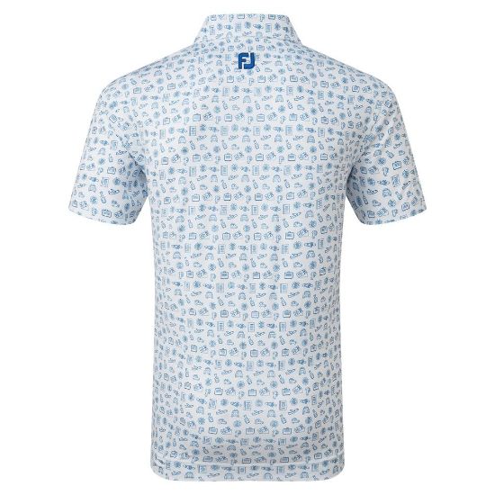 Picture of FootJoy Men's Travel Print Golf Polo Shirt