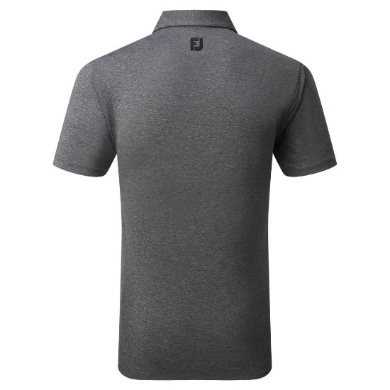 Picture of FootJoy Men's Heather Self Collar Lisle Golf Polo Shirt