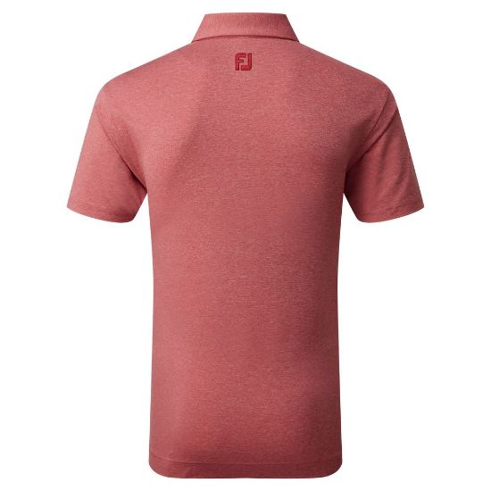 Picture of FootJoy Men's Heather Self Collar Lisle Golf Polo Shirt