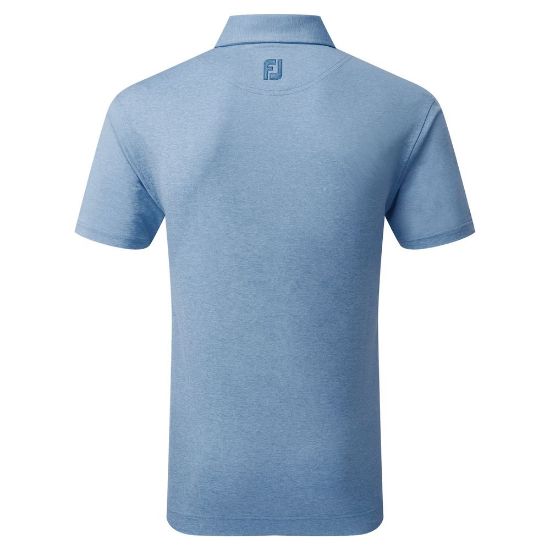 Picture of FootJoy Men's Heather Self Collar Lisle Golf Polo Shirt