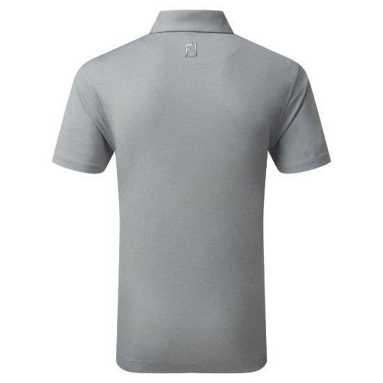 Picture of FootJoy Men's Heather Self Collar Lisle Golf Polo Shirt