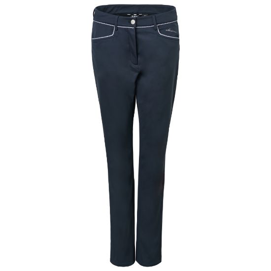 Abacus Ladies Druids Windvent Golf Trousers Navy Front View
