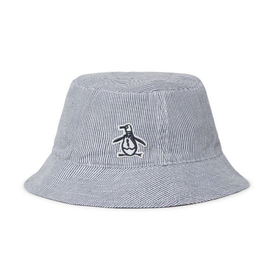 Picture of Original Penguin Men's Reversible Railroad Stripe Golf Bucket Hat