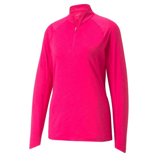 Picture of Puma Ladies YouV 1/4 Zip Golf Midlayer