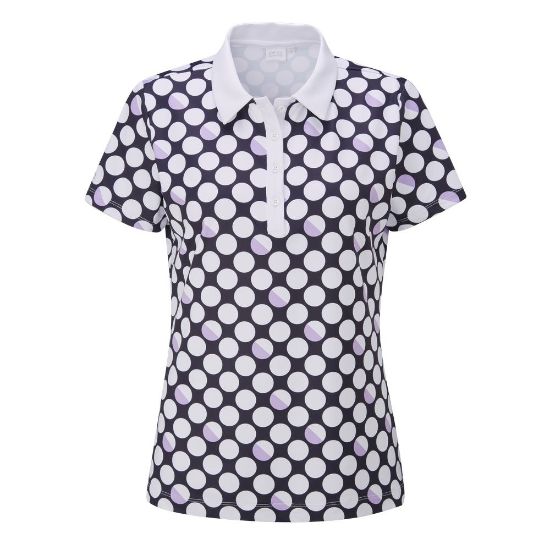 Picture of PING Ladies Iona Printed Golf Polo Shirt
