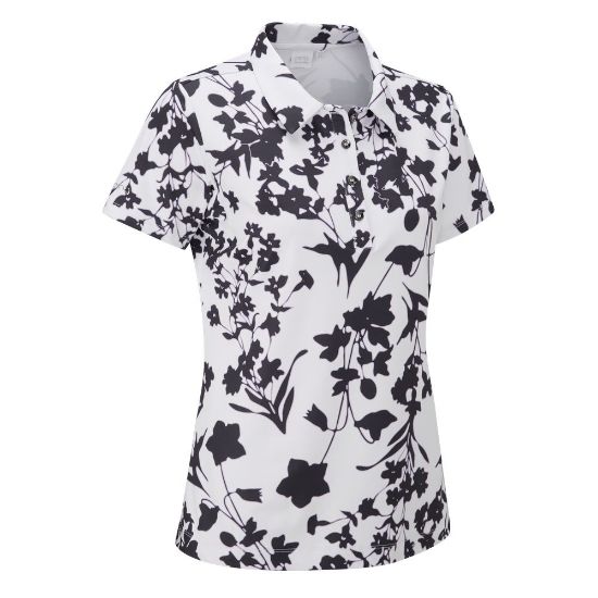 Picture of PING Ladies Iona Printed Golf Polo Shirt
