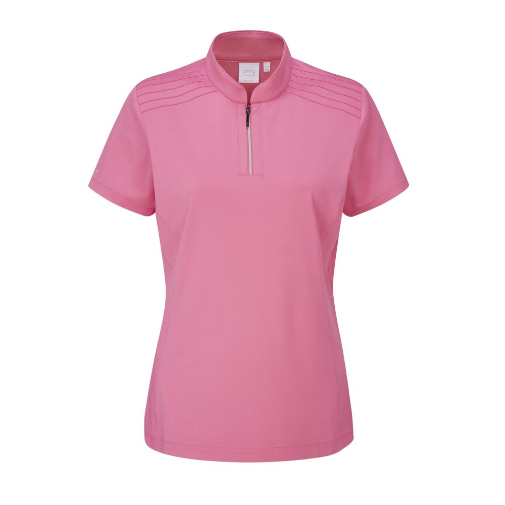 PING Ladies Martina Zip Neck Golf Polo Shirt