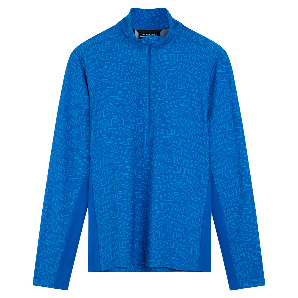 J.Lindeberg Men's Luke Print 1/2 Zip Golf Midlayer