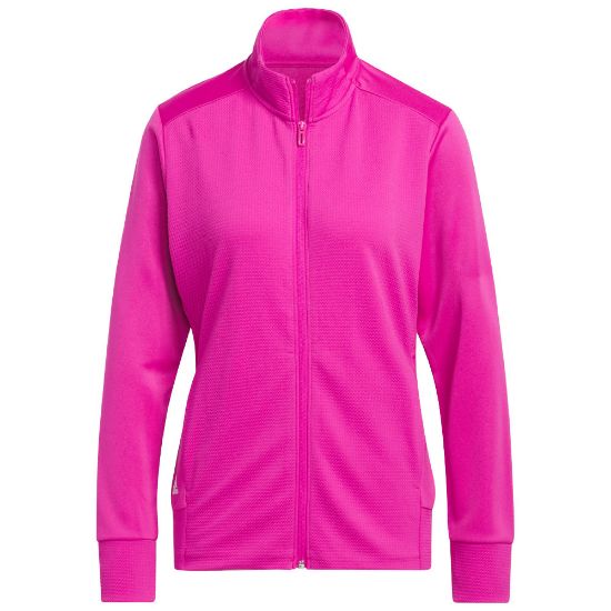 Picture of adidas Ladies Textured Full Zip Golf Jacket